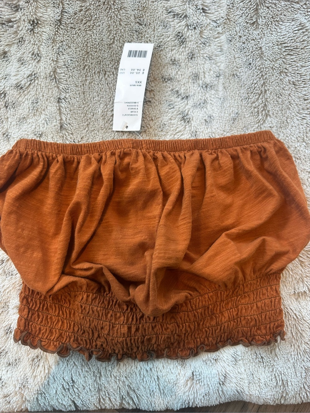 NWT Smocked Tube Top, size xxs